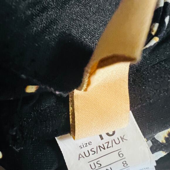 Bond Eye Australia Sliced Animal Print Colorblock One Piece Swimsuit Size 6 - Picture 8 of 10